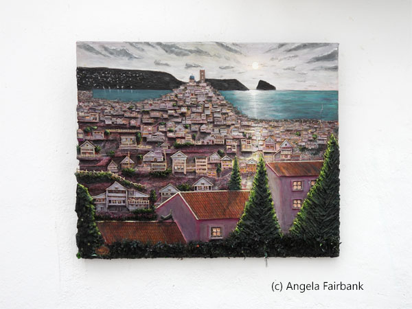 painting of altea on altea street wall