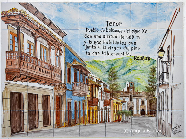 ceramic plaque in teror