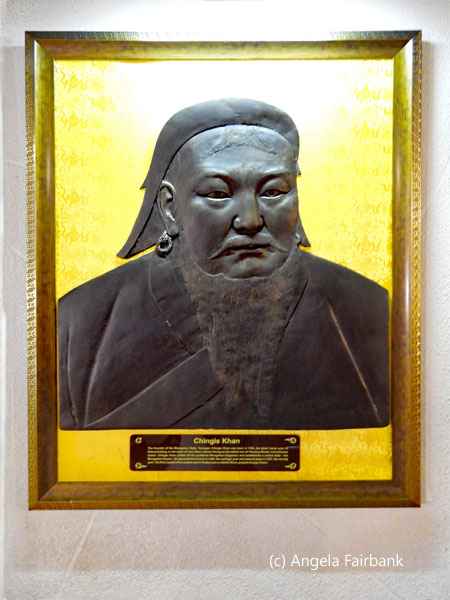 engraving of chinggis khaan