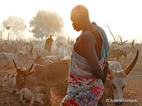 mundari camp scene 99