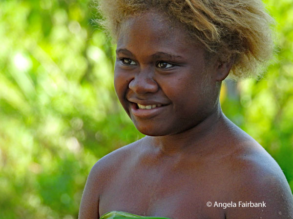 girl looking left
