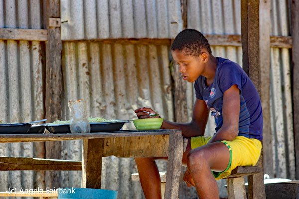 boy eating