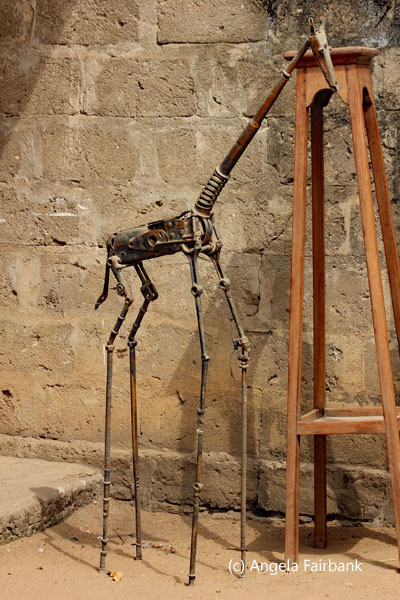 metal giraffe