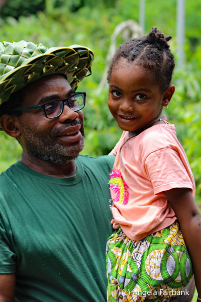 man with niece