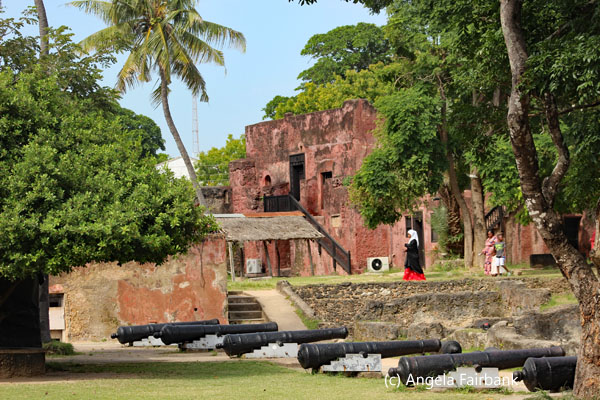 buildings and canons in fort