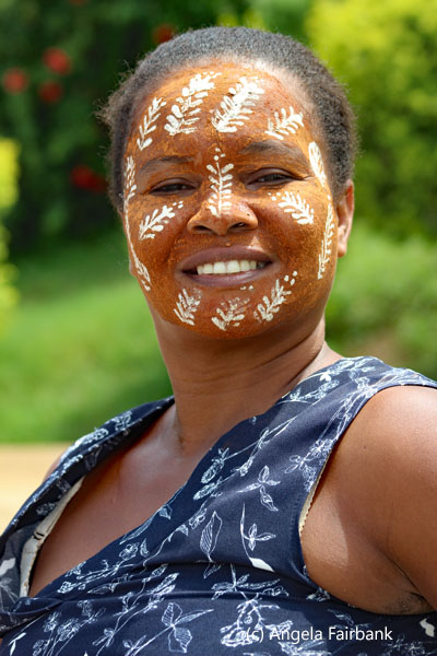 vendor with face protection