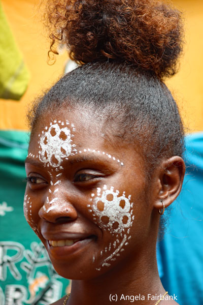 girl with face paint