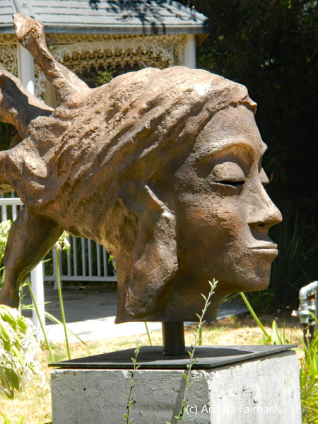face in bronze