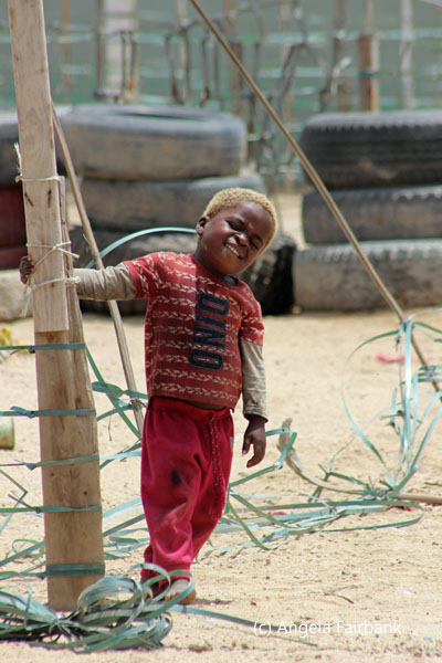 young boy with yellow hair