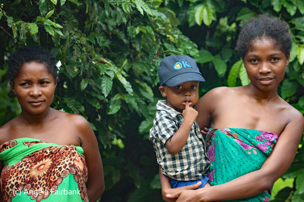 two women and 1 boy