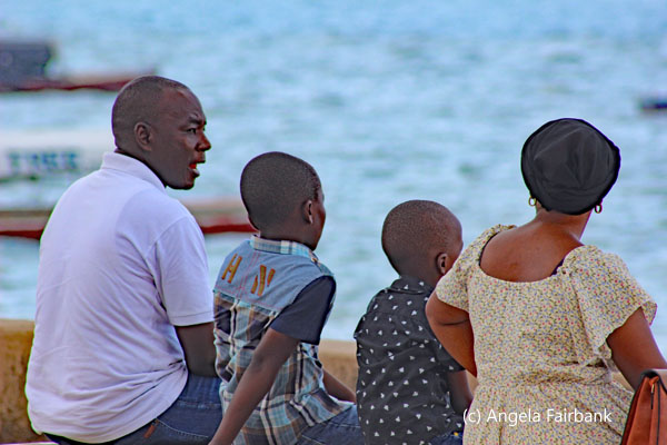 family by the sea