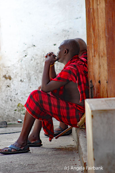 2 maasai men