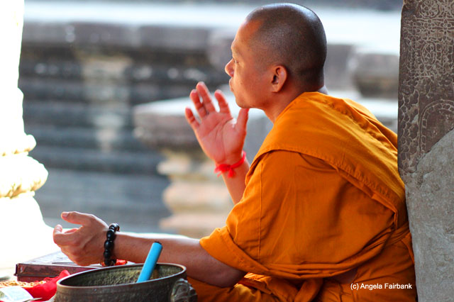 Monk at Angkor Wat 3