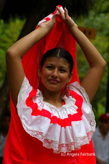 dancer in red
