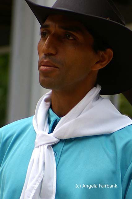 male dancer in blue