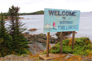 Twillingate sign