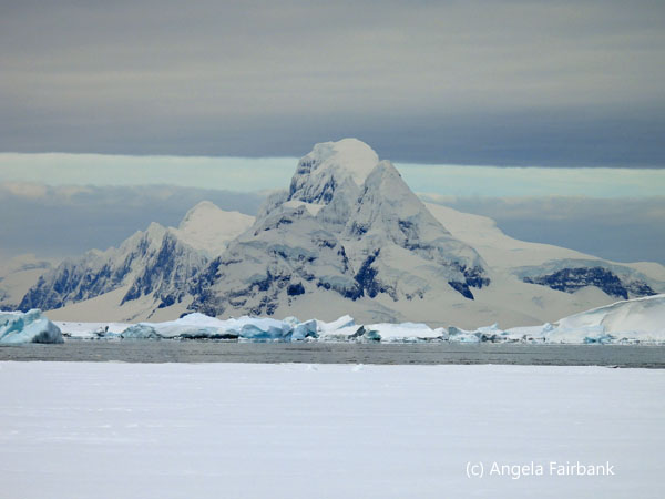tones of white with mountain