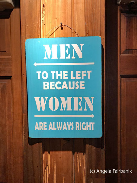 bathroom sign