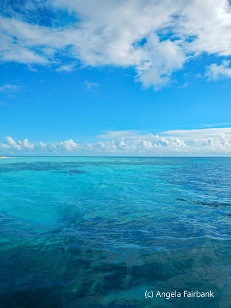 blue water