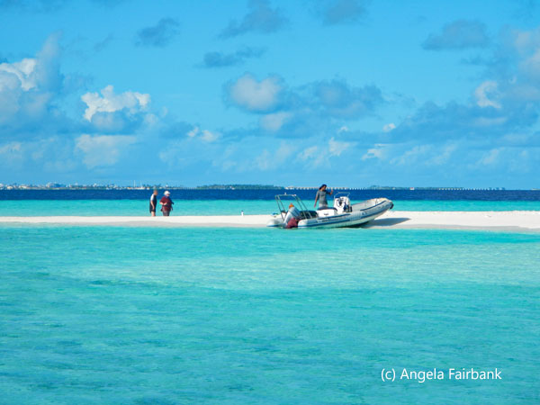 dinghy on the snad bank